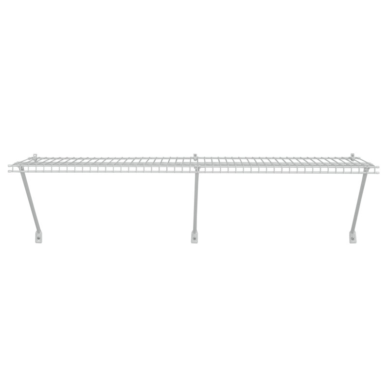 1,22m Wide White Wire Wall Shelf by ClosetMaid