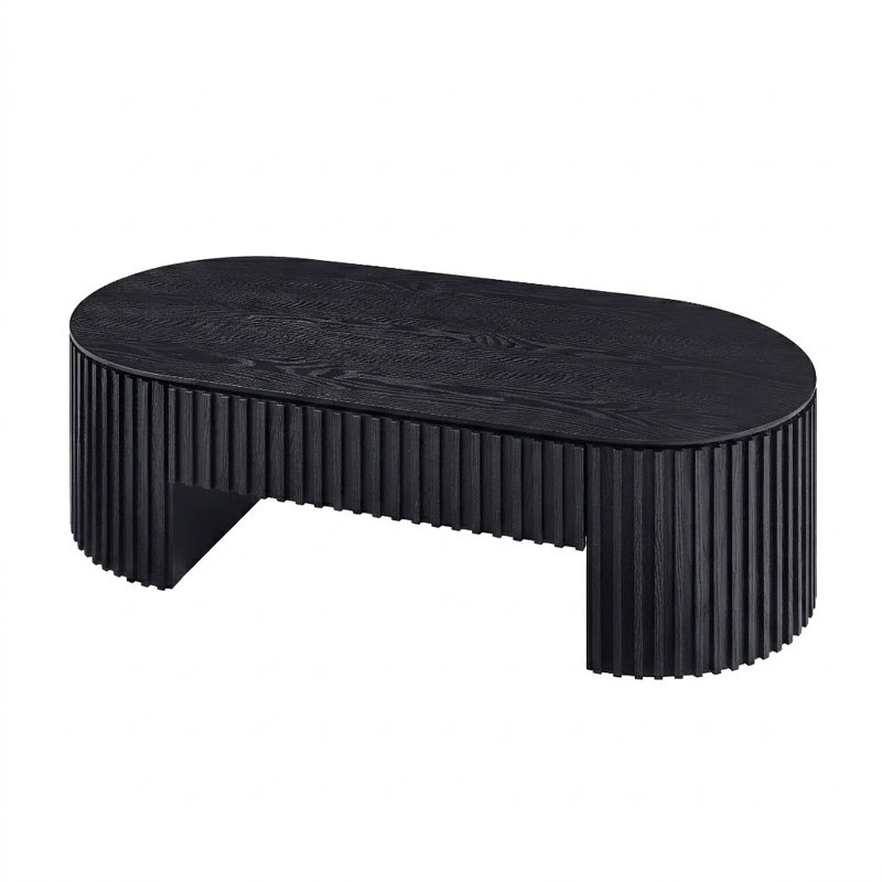 Table basse Mid Century, Noir