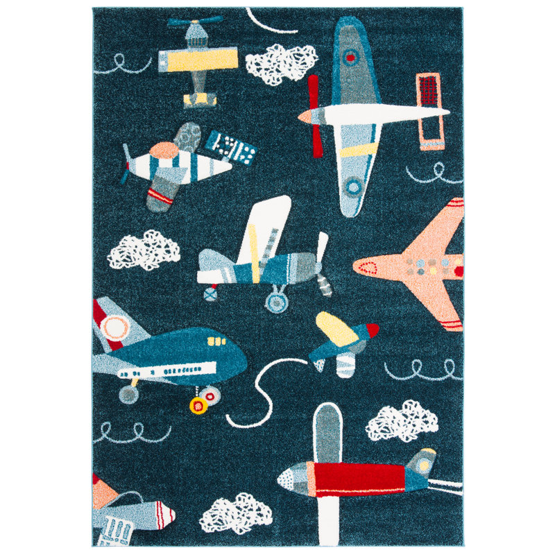 Haysi Abstract Area Rug, Rectangle 99 x 160 cm