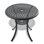 Table de salle à manger en fonte d'aluminium pour patio, table d'extérieur avec trou pour parasol