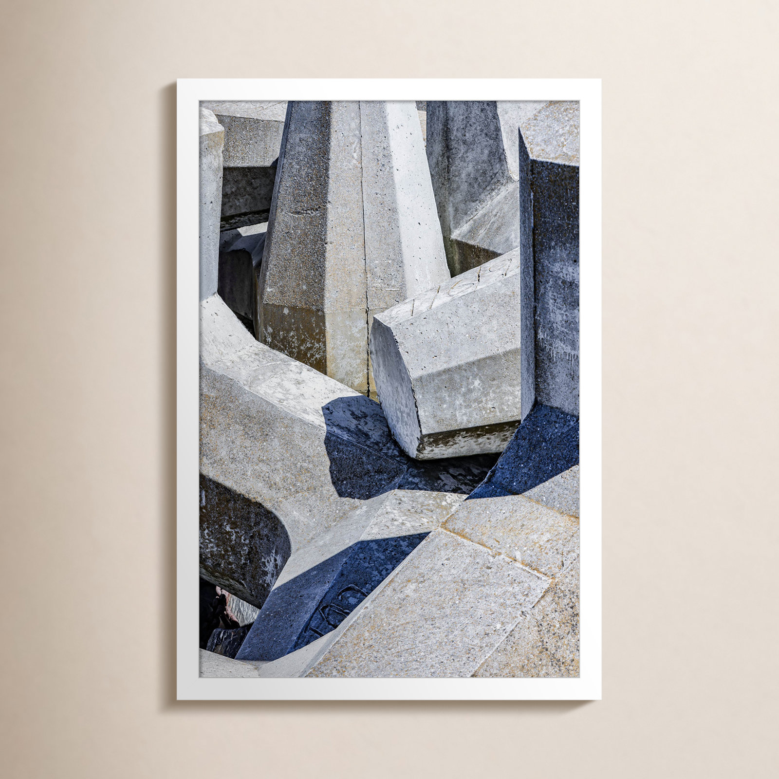 Pankow "Geometric 02" Print, White, 21" H x 15" W