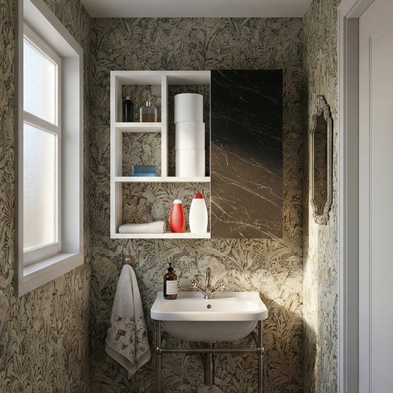 Armoire flottante asymétrique contemporaine Orhun