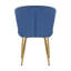 Yokley 50cm H Velvet Upholstered Side Chair-1837619356