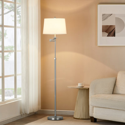 Aleinah 64.5'' Adjustable Height Swing Arm Floor Lamp