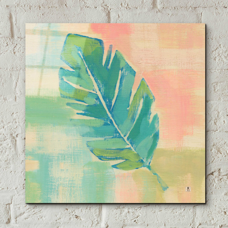 «Beach Cove Leaves III» par Studio Mousseau, H 12 po x l 12 po x P 0,13 po