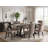6 Piece Dining Set Contains a Rectangle Dining Room Table with V-Legs and 4 Blue Linen Fabric Upholstered Chairs with a Bench, 36x60 Inch, Multi-Color-133567853-133567859
