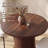 31.5" Round Dining Table For 2, Modern Fluted Circle Table With 2-Layer Storage And Sliding Door, Farmhouse Dinner Table For Kitchen, Living Room