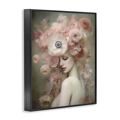Blush Florals Portrait  Giclee Art by RileyB