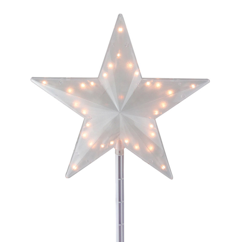 Décoration pour sommet de sapin 15 po avec lumières scintillantes et claires