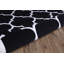 Tapis noir à motif géométrique tendance-23489113