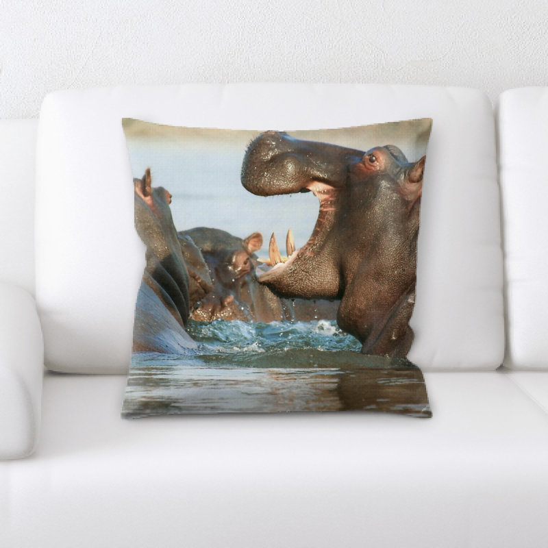 Coussin hippopotamus