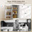 Buffet 47 po, armoire de cuisine de ferme, blanc-661929887