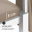 175 X 205cm Solid Wood Bed with Mattress