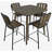 Eckard 4 - Person Solid Wood Solid Wood Top Four Leg Dining Set