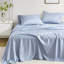 Édredon floral pour grand lit en bleu, doux, imprimé aquarelle, pour matelas jusqu'à 16 po, taille de draps lavables, aquarelle bleue