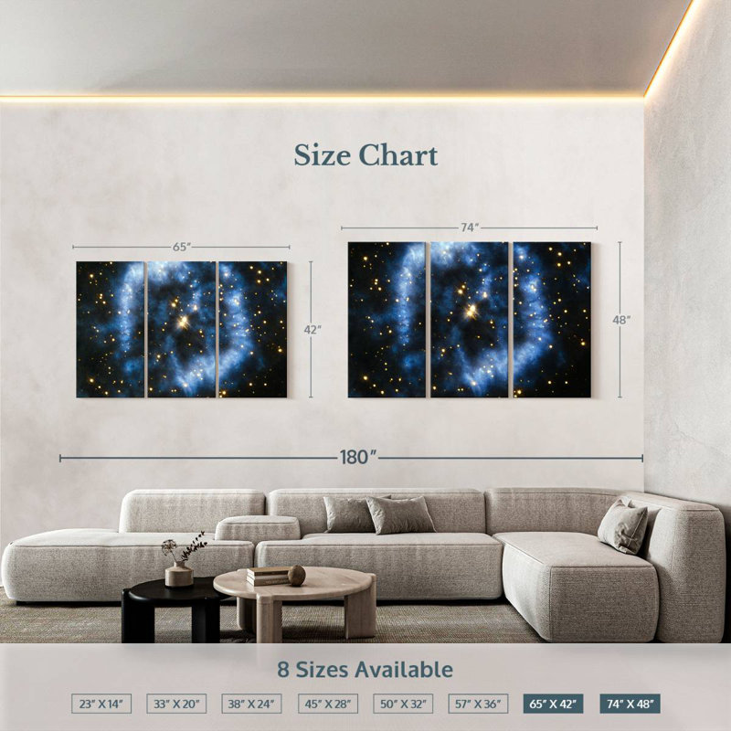 Oberle Menzel 2 Star Bright, 42" H x 65" W