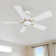 52 Inch 5 Blades DC Motor Smart Ceiling Fan with Remote and Light Kit.