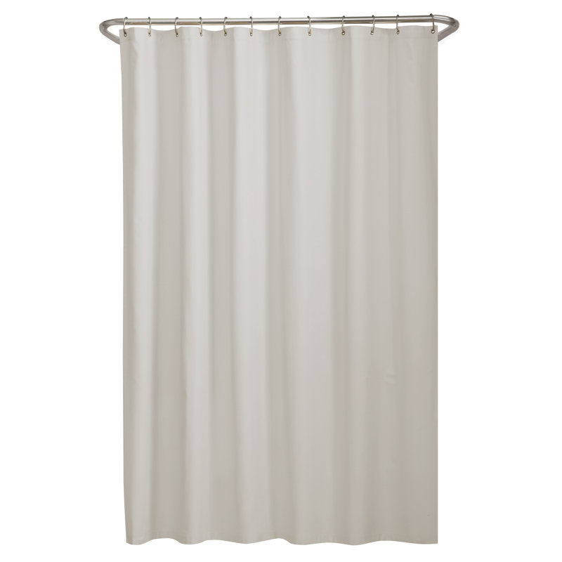 Rideau de douche simple en tissu hydrofuge, OS