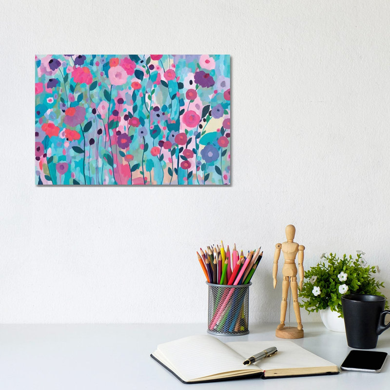 Joy Unleash by Carrie Schmitt - Wrapped Canvas Painting, 20.32 cm H x 30.48 cm W