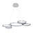Capella 5-Light Geometric Ring Pendant 50" Integrated LED ETL Certified Adjustable Chandelier-54690687