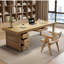 Bureaux rectangulaires en bois massif brun-1069855054-1069855049