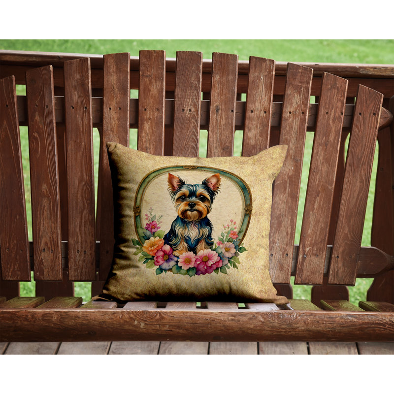 Outdoor Throw Pillow, 14" H x 14" W x 3" D