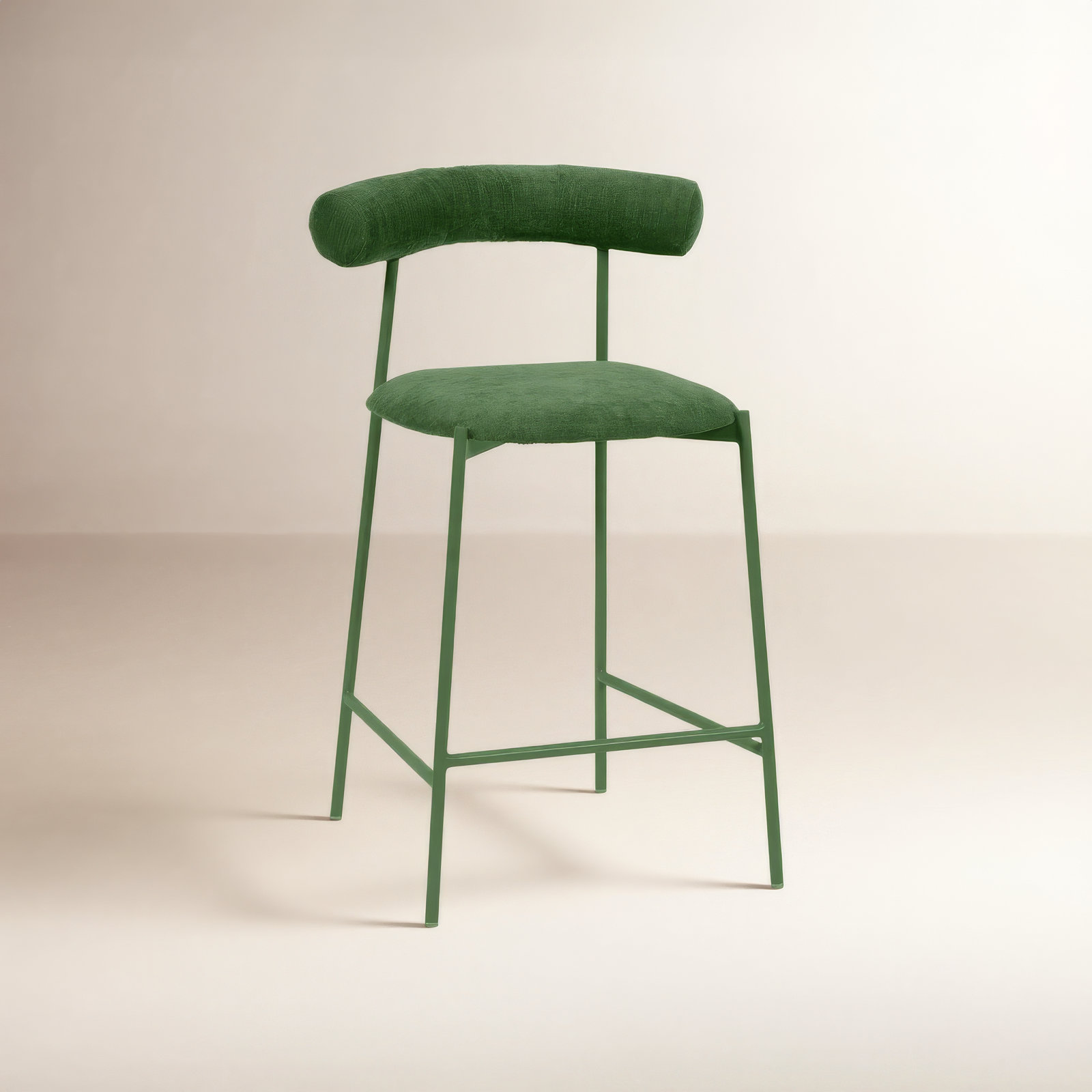 Geraldina Bar and Counter Stool, Forest Green, Counter Stool (25.4” Seat Height)