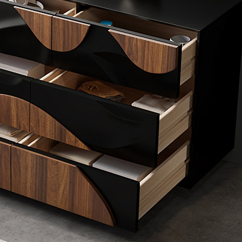 Modern Large Capacity Wooden Accent Chest, 33.5" H x 63" W x 15.7" D