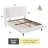 Platform Bed with Wingback Headboard-409452247