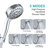 5 Mode Adjustable Settings Handheld Shower Head With Hose High Pressure Shower Heads-126529069