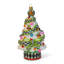 Confetti Christmas Tree Glass Ornament