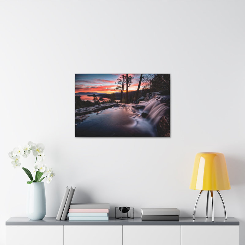 Lac, eau, ruée vers la nature, photographie sur toile, art mural