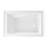 Kingston Brass Aqua Eden 48-Inch Acrylic Rectangular 3-Wall Alcove Tub, Hand Drain and Anti-Skid Surface-89213304