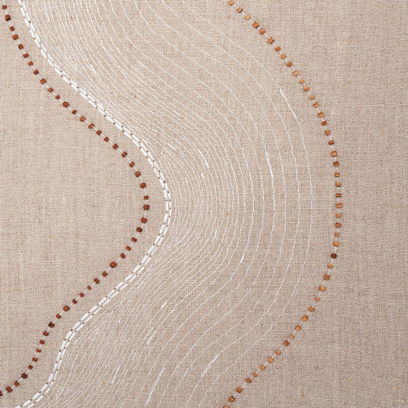 Topo Beaded Sheer Fabric