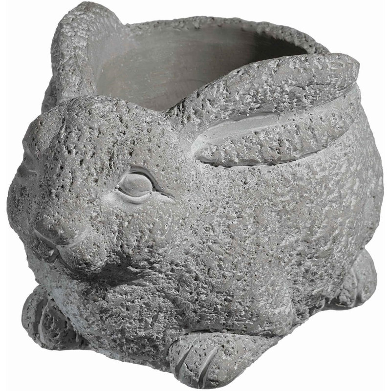 Derwin Statue Planter, 3.75" H x 4.75" W x 6" D, Rust