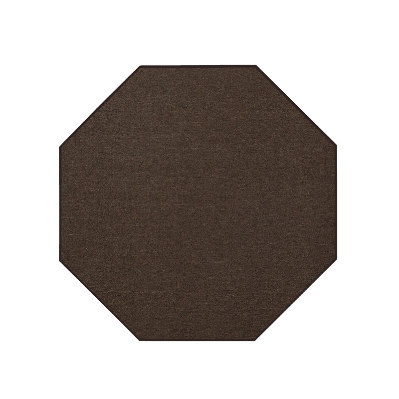 Amoritta Furnish my Place Modern Indoor/Outdoor Commercial Solid Color Rug - Pet and Kids Friendly Rug, Stain Resistant, Floor Carpet for Living Room & Hallway, Wedding - Chocolate