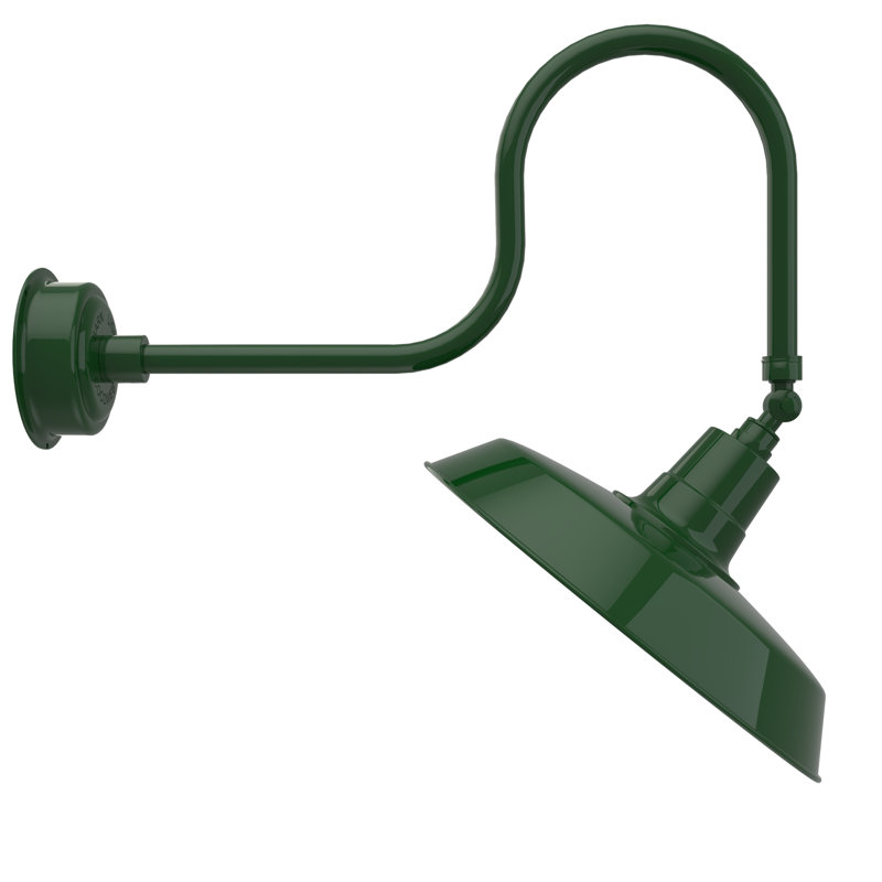 Luminaire de grange d’extérieur à del oldage, Vert rétro