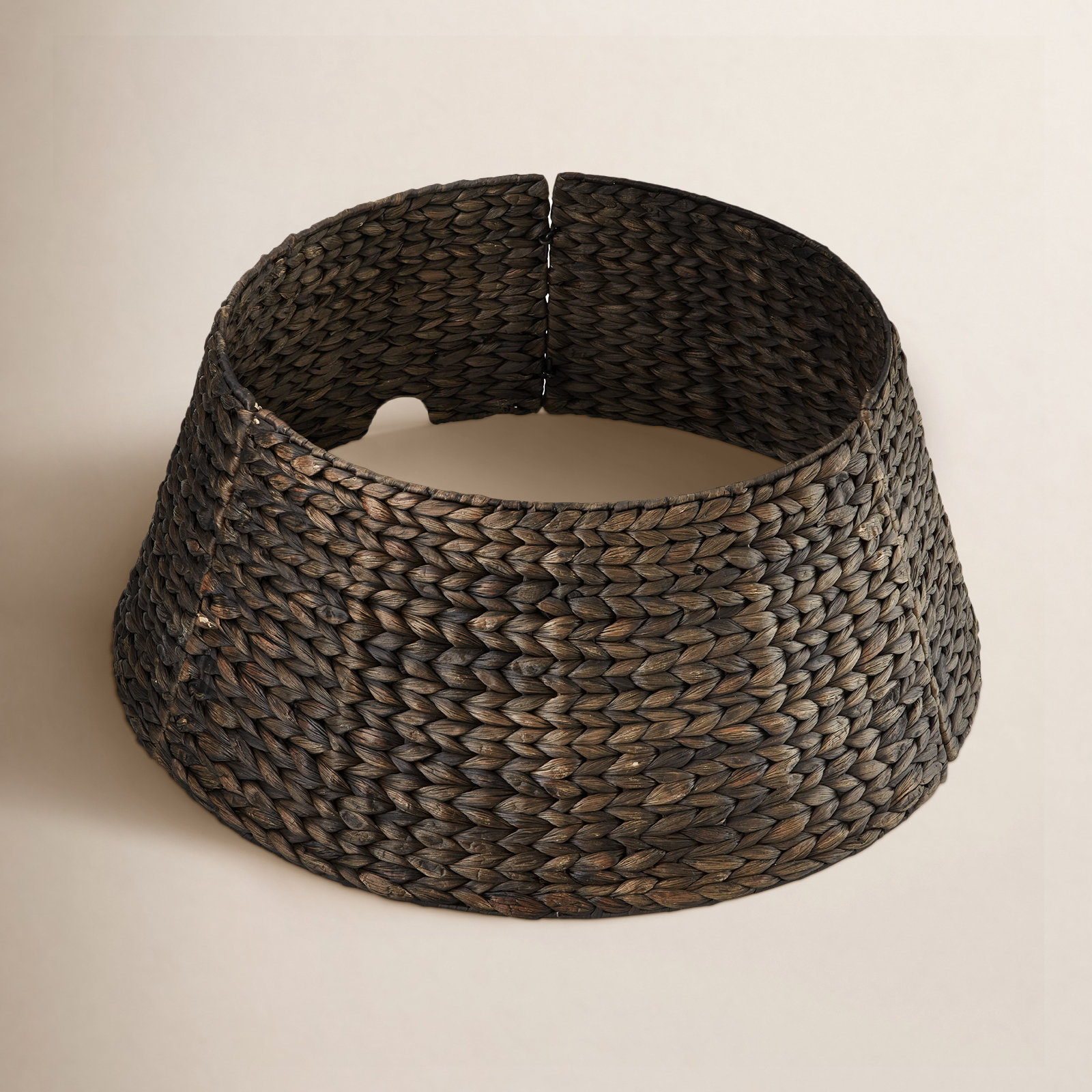 Rattan Tree Collar, 10" H x 24" W, Espresso
