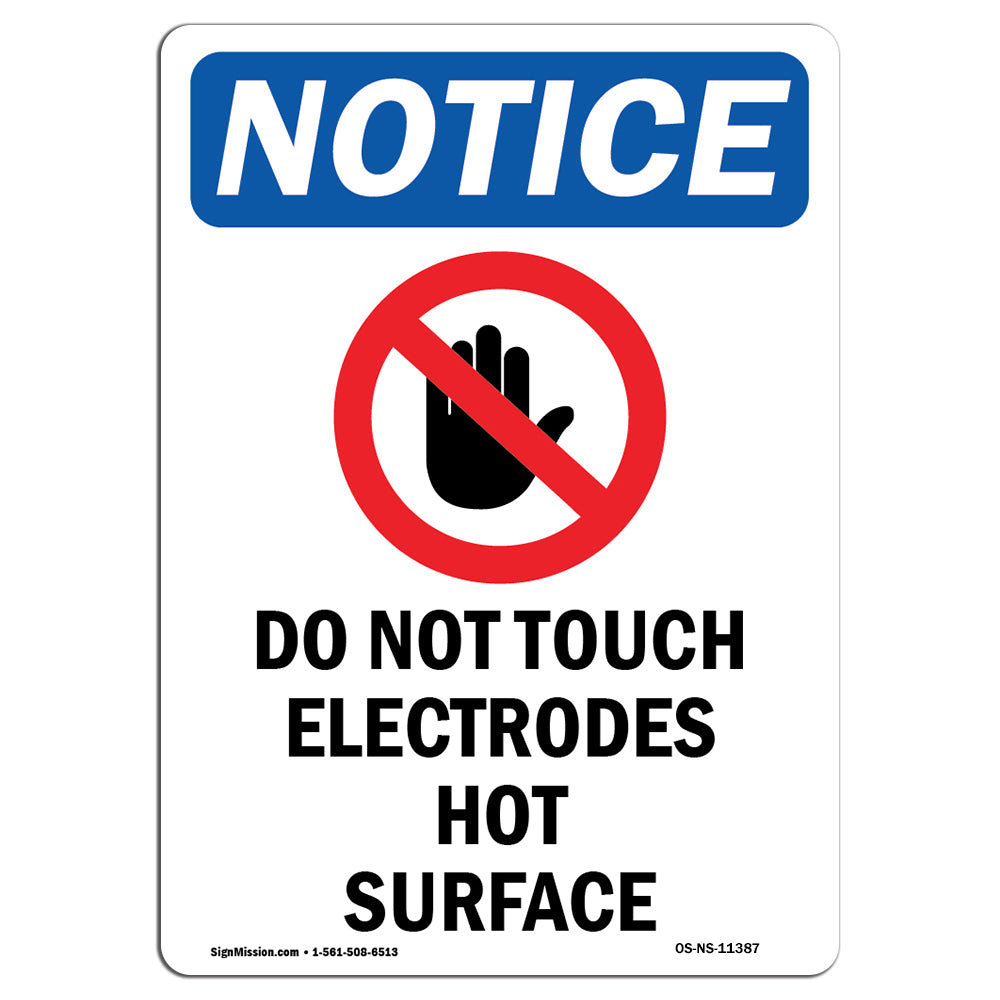 SignMission Do Not Touch Electrodes Sign | Wayfair