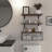 Bathroom Shelf Over Toilet, Floating Bathroom Shelf Wall Mounted With Wire Basket, Floating Shelf For Wall Décor-Rustic Brown