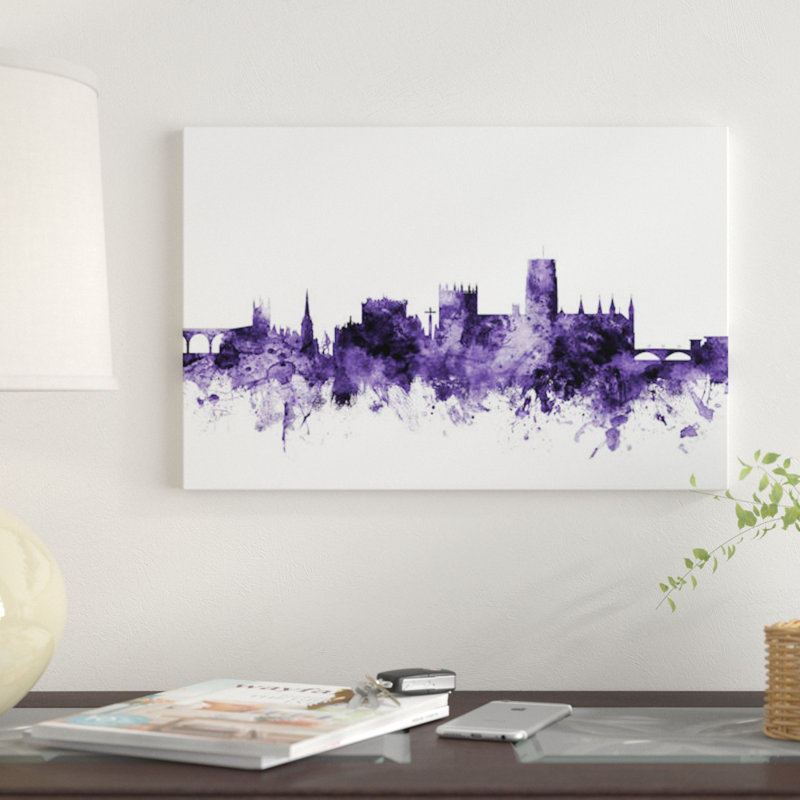 « durham, england horizon » par michael tompsett, impression sur toile tendue, 12 po x 18 po x 1,5 po, Toile tendue