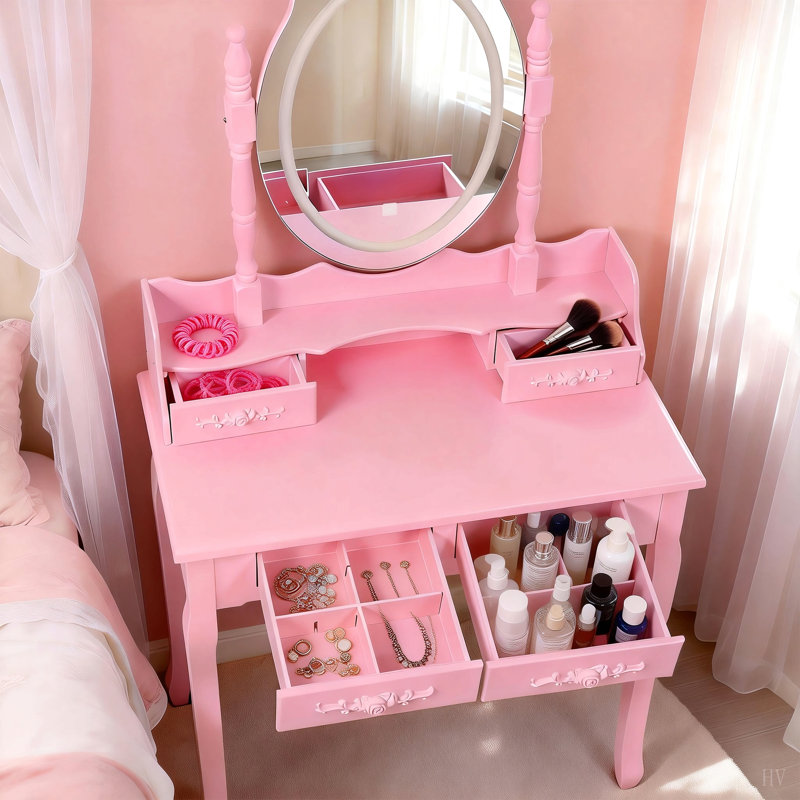 Ensemble de coiffeuse Princess, Pink