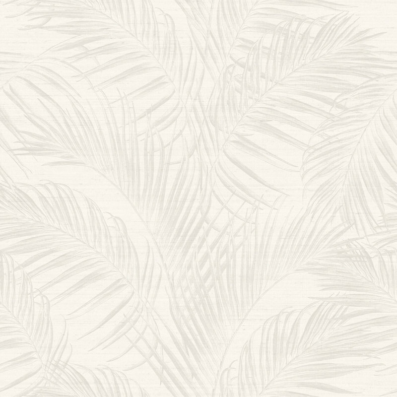 Palma 10.05m x 53cm Matte Wallpaper Roll, Cream