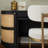 Salvatore Oval Solid Wood Solid Wood and Wicker/Rattan Writing Desk