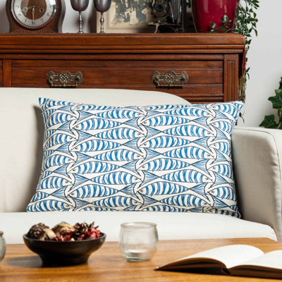 Animal Print Blue Cushion