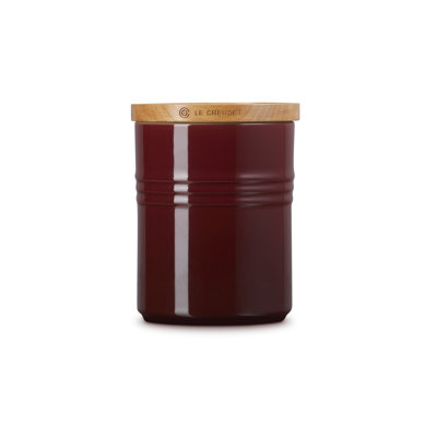 Le Creuset Stoneware Medium Storage Jar with Wooden Lid