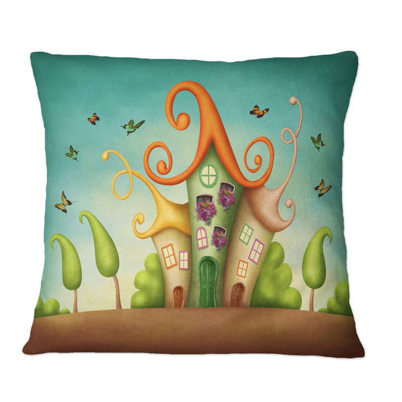 Coussin Blue Fantasy, 18 po x 18 po