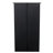 Window Pane Media Cabinet  Black-1139214510