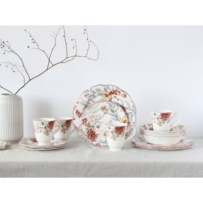 Fiore 16 Piece Dinnerware Set - Service for 4