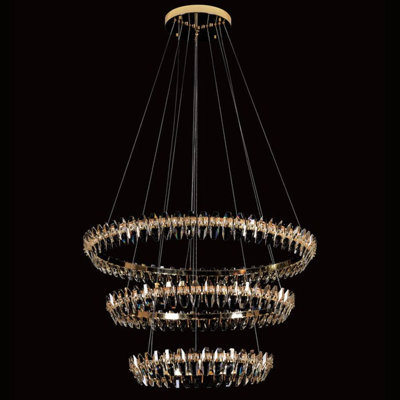 Kolivas 3 - Light Dimmable Round / Oval Chandelier